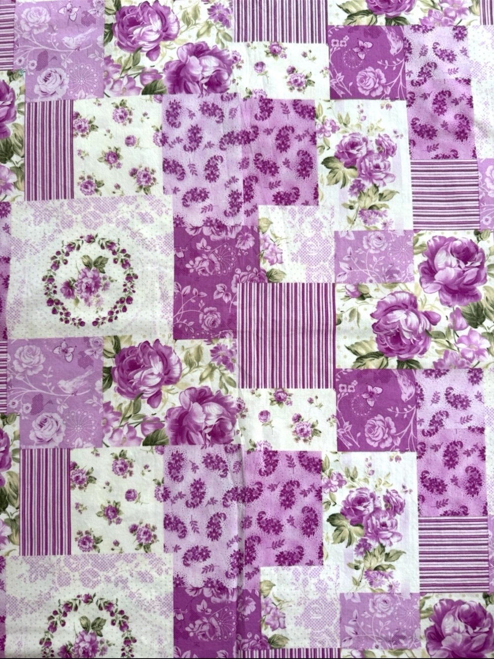 Eleanor Burns Zoey Christine Pink White Floral Patchwork Quilting Cotton Fabric